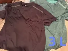 ワークマン 氷撃冷感 -10℃ 半袖 Tシャツ ブラック グリーン 3L セット