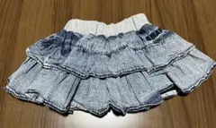 ANAP デニム風フリルスカート