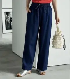 リネンレーヨンイージーパンツ/コットンイージーパンツ