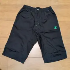 Champion 黒ハーフパンツ サイドライン