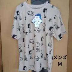 スヌーピー ∥メンズ M ベージュ薄地∥メッシュ素材∥新品〈最終値下げです〉