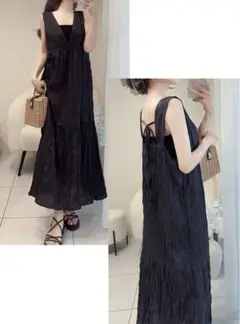 GRL ワッシャーバックリボンワンピース[fo1997]
