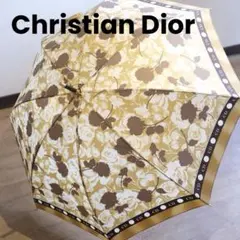 Christian Dior クリスチャンディオール 傘 バラ柄 CDロゴ