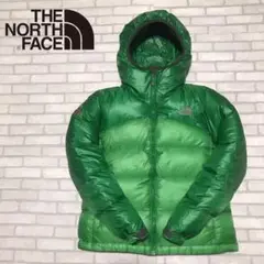 美品 ノースフェイス ダウンジャケット サミットシリーズ レディースS グリーン