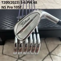 Titleist T200 2023年 アイアン 5-9 P 48度 7本セット