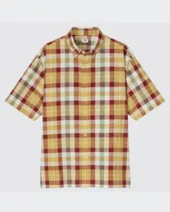 UNIQLO マドラスチェックシャツ　メンズSサイズ　Mサイズ