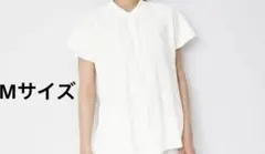 GUエアリーバンドカラーシャツ(半袖) 340144 ピンクMサイズ