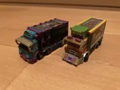 カラフル トラック ミニカー 2台セット