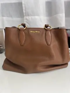 miumiu ミュウミュウ VITELLO CARIBU 2way ハンドバッグ