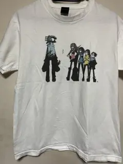 フリクリ展 ウエダハジメ イラストTシャツMサイズ ホワイト FLCL