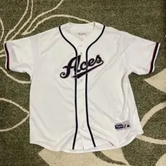 Majestic ベースボールシャツ Aces 白