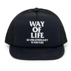新品未使用 MESH CAP WAY OF LIFE BLACK 黒