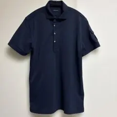 JOSEPH ネイビー ポロシャツ 袖ポケット付き