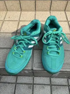 8/23限定 adidasテニスシューズ ターコイズ 6 US 23cm