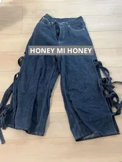 HONEY MI HONEY（ハニーミーハニー） サイドリボンデニムパンツ