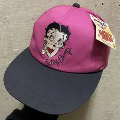 DEAD STOCK 90's BETTY BOOP 刺繍 キャップ
