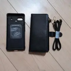 スマホケース　2点セット Google　pixel6a　手帳　財布　ストラップ