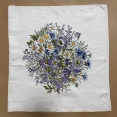 720 花束刺繍のハンドメイド　クロスステッチ完成品