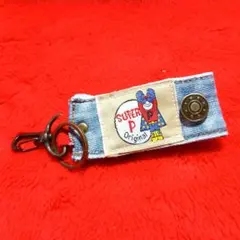 デニムリメイク キーホルダー バッグチャーム　⑤