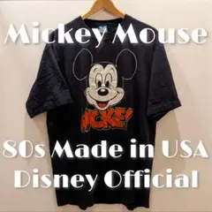 激レアヴィンテージasaprocky着ミッキープリントTシャツフェードネイビー紺 激レアヴィンテージasaprocky着ミッキープリントTシャツフェード