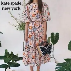 ケイトスペードニューヨーク フローラルガーデン　ロングワンピース　花柄