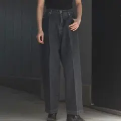 neonsign ネオンサイン wide denim slacks 42