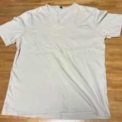 無印良品　メンズ　半袖Tシャツ　ベージュ　V首　M