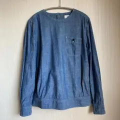美品 HYKE バックボタンデニムブラウス size1