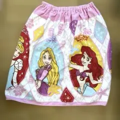 キッズ女の子　ラップタオル　ディズニープリンセス