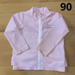 ラッシュガード　90サイズ　ピンク