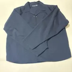 muji labo ムジラボ　ストレッチ高密度織りオープンカラーシャツ