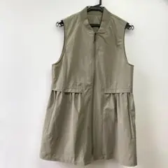 glitgern ジップアップベスト ノースリーブ