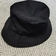 【3COINS】バケットハット 黒 　綿100%　日除け帽子