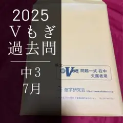 【未使用】2025年7月 Vもぎ 欠席者用問題一式セット（5教科＋解答解説冊子）