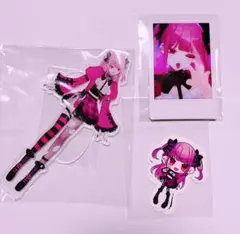 VTuber 透睡やゆ アクリルスタンド チェキ ステッカー 3点セット