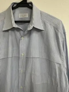 Canali シャツ　ブルーストライプ サイズ41 16