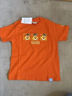 Hawks プリント Tシャツ オレンジ