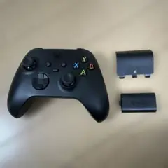 Xbox 純正コントローラー USB-C ブラック　純正バッテリーパック付き