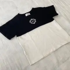ちびlady 半袖 Tシャツ 白 黒 XS 85㎝