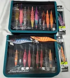 送料無料 ダイワ エギ 23本セット ケース付き エメラルダス DAIWA