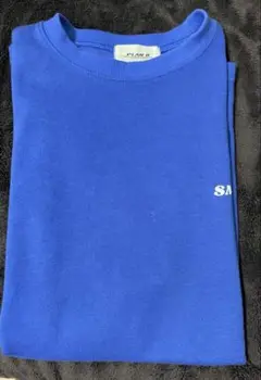 SMILE メッセージTシャツ 青