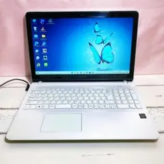 49新品SSD&メモリ8G⭐️動作快適⭐️ホワイトVAIO薄型ノートパソコン