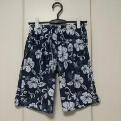 ICEPARDAL　サーフパンツ Ｓ ネイビーに白のハイビスカス柄