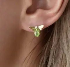 ビジュードエム　プチみつばちピアス（ペリドット）(シトリン) Bijou de M ビジュードエム みつばちピアス シトリン - メルカリ