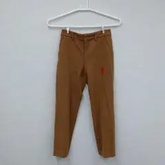 ミルクティーベージュ スリムパンツ ポリエステル レーヨン M