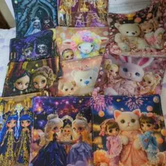 ガーゼハンカチ６枚枚パネル女の子ハンドメイド在庫セール