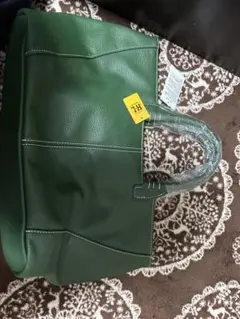 グリーン トートバッグ ナイロン内側