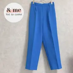 美品　ショコラフィネローブ　テーパードパンツ　カラーパンツ　ウエストゴム　M