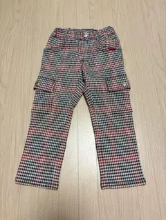 ムージョンジョン　パンツ　ズボン　チェック柄　95㎝