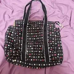 ANNA SUI パープル刺繍マザーズバッグ　ほぼ新品 org.jpg